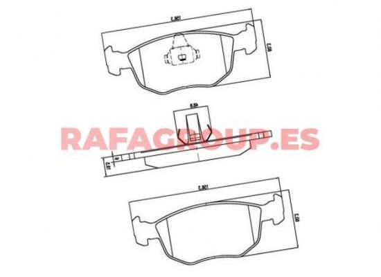 RG6506/1 - Pastillas de freno